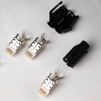 Conectores RJ45 Industriales de Estilo Alemán, Conectores RJ45 Modulares, para Cable de Conexión Gigabit Profinet de Alta Flexibilidad para Servo