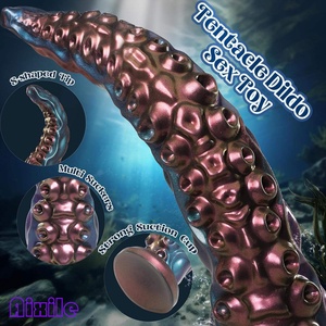 Dildo monstre pour femmes et hommes, jouet pour adultes, pénis réaliste en forme de pieuvre à tentacules, dildo conique extraterrestre, stimulateur de prostate, point G et vaginal - Product Image 3