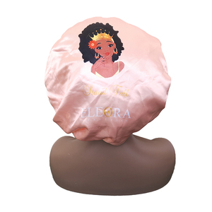 <span class=keywords><strong>Gorro</strong></span> de <span class=keywords><strong>Dormir</strong></span> de Seda Color Rosa Melocotón - Protege el Cabello de la Caída y los <span class=keywords><strong>Rizos</strong></span>, <span class=keywords><strong>Gorro</strong></span> Protector de Cabello con Estampado Moderno - Product Image 5