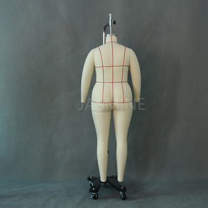 Mannequin professionnel femme en fibre <span class=keywords><strong>de</strong></span> verre taille 1XL <span class=keywords><strong>Jasmine</strong></span>, corps entier réglable, avec base en acier inoxydable sur pied - Product Image 4