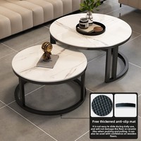 Table basse pliante en verre simple pour salons, petits appartements et maisons de location - Sensation de luxe léger et haut de gamme