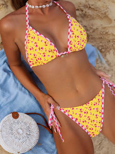 Ensemble <span class=keywords><strong>de</strong></span> maillots <span class=keywords><strong>de</strong></span> <span class=keywords><strong>bain</strong></span> bikini personnalisés avec logo pour femmes, maillot <span class=keywords><strong>de</strong></span> <span class=keywords><strong>bain</strong></span> triangle, maillot <span class=keywords><strong>de</strong></span> <span class=keywords><strong>bain</strong></span> string à nouer 2026 - Product Image 2