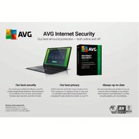 Logiciel antivirus de protection de la confidentialité pour PC/Mac/Android/Linux, 1 APPAREIL/1 AN, code en ligne pour AVG Internet Security 2022