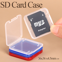 WEISHENG - Caja de Almacenamiento para Tarjetas de Memoria, Mini Estuche Transparente de Plástico para Tarjetas Micro SD, CFExpress Tipo A y B