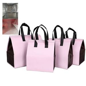 Free Sample Custom Logo Size Non- Woven Aluminum Foil Insulated Lunch Box Picnic Tote Grocery Thermal Shopping <b>Cooler</b> Bag - Product Image 1