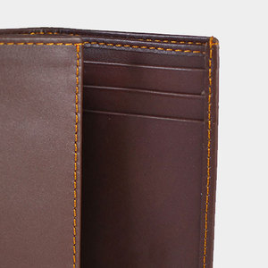 HMA SPORTS and APPAREL Design Your Own Custom Size <b>Men's</b> Genuine Leather <b>Wallet</b>-Durable Multi-Function Fashion Style - Product Image 4