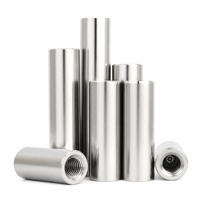 Goupilles de positionnement filetées intérieures en acier inoxydable 304, poteaux de guidage GB120 M3-M10, finition polie, fabriquées en Chine