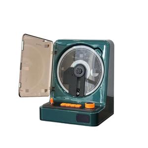 Lecteur CD vertical rétro blanc personnalisé en usine avec Bluetooth 5.0, USB et radio FM pour la décoration de la maison et du bureau - Product Image 2