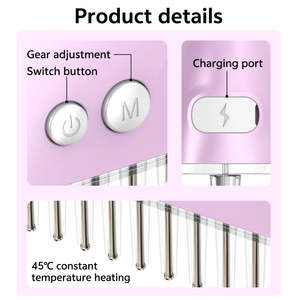 शोमफ्रस इलेक्ट्रिक हेयर केयर डिवाइस स्कैल्जर प्लाज्मा तकनीक विरोधी हानि 2in1 पोर्टेबल प्लास्टिक ओएम/ओडम - Product Image 5