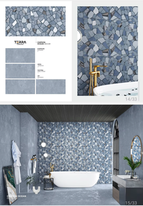 Carreaux de céramique mats 600x1200mm, design brique, épaisseur 10mm, pour sols et murs de salle de bain, cuisine, villa, centre commercial - Product Image 6