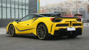 Kit de carrocería Facelift para Ferrari <span class=keywords><strong>488</strong></span>, actualización a Ferrari <span class=keywords><strong>Mansory</strong></span> MSY, parachoques delantero y trasero de fibra de carbono, faldones laterales. - Product Image 4