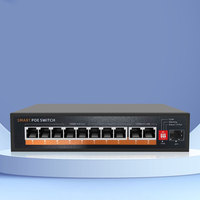 MEIWEISI MWS-SG821Q Enterprise 8+2+1F Full Gigabit Smart POE Switch 48V Watchdog VLAN Extender Port untuk Hotel, Taman, dan Perumahan