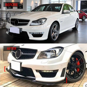 Mercedes-Benz กันชนหน้าลิปสปอยเลอร์ ABS ขึ้นรูปสำหรับ W204 C63 2012-2014 - Product Image 2
