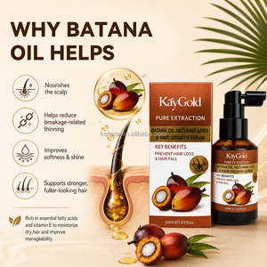 Batana Oil Hair and <b>Scalp</b> <b>Serum</b> 50ml Ginger Extract Castor Oil Nourishing Hairline Moisture Care Private Label Wholesale - Product Image 5