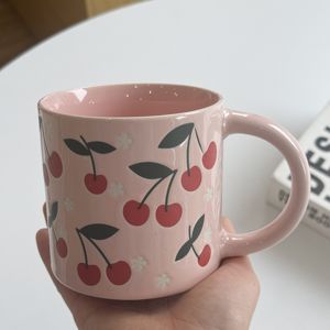 Tasse en céramique de cerise fraîche tasses mignonnes de sourire d'<span class=keywords><strong>Emoji</strong></span> pour des tasses de café de filles - Product Image 3