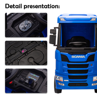 Camion électrique pour enfants alimenté par batterie 12V, voiture électrique pour enfants, jouet à conduire pour enfants