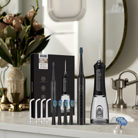 F6 + T5 USB dents orales choisir puissant sans fil eau Flosser et brosse à dents électrique sonique IPX7 Oral Care Combo longue durée 60 jours