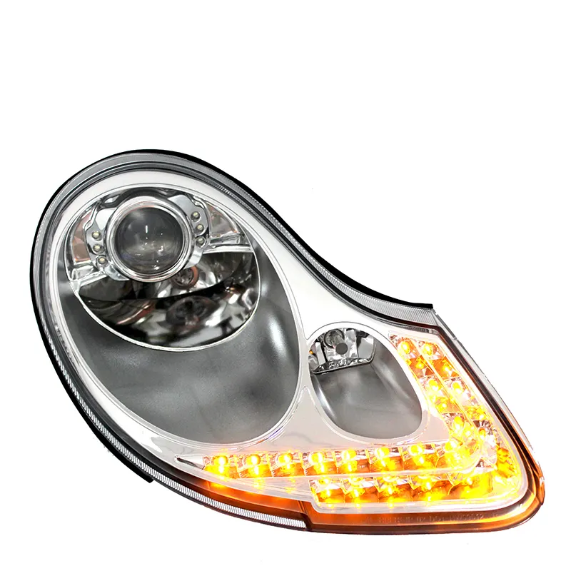 LED Headlight Auto Front Lamp Case For Porscheボクスター996 911 Smoking Housing