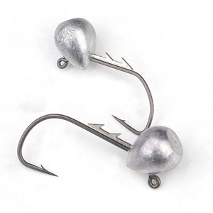 5 pièces/sac crochet de tête de gabarit 2.5g/3.5g/4.5g/6g crochet barbelé <span class=keywords><strong>truite</strong></span> <span class=keywords><strong>ver</strong></span> souple leurre gabarit crochet de pêche - Product Image 6