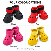 Chaussures pour chien EVA, bottes pour animaux de compagnie S M L, imperméables, perforées, respirantes, protection des pattes avec sangles réglables, vente en gros pour l'extérieur