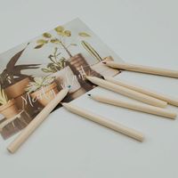Lot de 6 mini-crayons de couleur non solubles en bois de tilleul avec boîte en papier, marque OEM, logo personnalisé Chine, pour promotion enfant