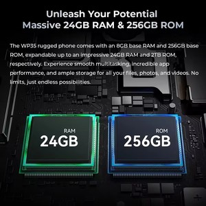 OUKITEL WP35 สมาร์ทโฟนพันธุ์อึด 5G แบตเตอรี่ขนาดใหญ่ 11000mAh โทรศัพท์มือถือระบบ Android หน่วยความจำ 24GB+256GB กล้อง 108MP หน้าจอ 6.6 นิ้ว FHD+ มาตรฐาน IP68 - Product Image 5