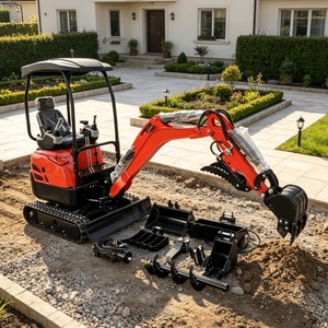 Mini Excavadora de 1.8 Toneladas en Oferta, Motor Diésel, Pequeña Excavadora para Movimiento de Tierras, Uso Doméstico, Gran Potencia, Micro Excavadora - Product Image 3