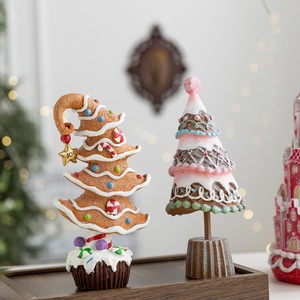 Cross-border <b>Christmas</b> <b>Gingerbread</b> PVC Ornament Candy House Castle LED Glowing Desk Decoration Home <b>Decor</b> Hand-painted Glitter - Product Image 4