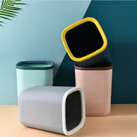 Eco-vriendelijke Plastic Thuis Prullenbak Indoor Afvalbak Badkamer Prullenbak Custom Container Vuilnis Recycle Bin