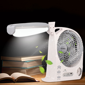 Wholesale 8-Inch Solar Pedestal Fan for Home Office Hotel 2-Speed Indoor/Outdoor Stand Easy Box <b>Battery</b> Made Plastic ETD-8028 20 - Product Image 1