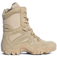 Bottes d'entraînement d'extérieur pour hommes avec fermeture éclair latérale, chaussures résistantes à l'usure toutes saisons pour l'alpinisme et les sports de plein air quotidiens