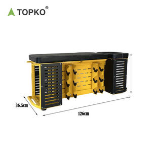 Panca Pesi Multifunzione TOPKO con Portaoggetti Pieghevole per Allenamento Sit-Up e Press, Panca Regolabile per Manubri - Product Image 3