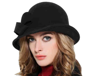 Cappelli Fedora e <span class=keywords><strong>Trilby</strong></span> di Alta Qualità per Donna, 100% Lana, Vari Colori, per Viaggi e Pesca, Adatti a Tutte le Stagioni - Product Image 1