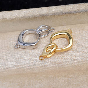 Boucle de collier en argent simple S925, accessoires de bricolage, perle directionnelle, boucle de réparation de bracelet 5769, apprêts de bijoux - Product Image 3