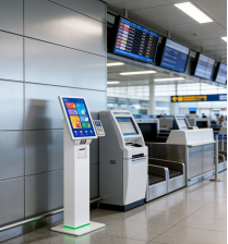 Chiosco Self-Service per Ordinazioni Alimentari da Tavolo con Schermo Touch da 21,5 Pollici, <span class=keywords><strong>Pagamento</strong></span> Interno, QR, NFC e Stampante Termica - Product Image 4