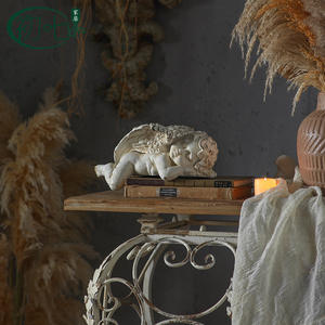 European Style Distressed Angel <b>Figurine</b> Resin Craft Artistic Home Decoration Coffee Shop <b>Garden</b> Ornament A3231 - Product Image 2