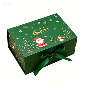 Kotak Hadiah Kertas Lipat Magnetik Ramah Lingkungan yang Dapat Digunakan Kembali dengan Lapisan Spons untuk Krim Wajah, Cat Kuku, Minyak, Kemasan Natal - Product Image 3