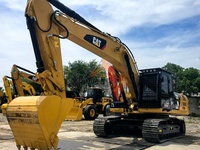 Excavatrice à châssis long CAT 329D2L d'origine, pompe hydraulique principale stable, forte force de creusement, engin de terrassement lourd en stock