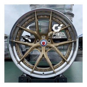 GVICHN personalizado 2 piezas Super profundo cóncavo cepillado bronce pulido labio para BMW PORSCHE ruedas forjadas 5x112 5x114,3 5x120 5x130 - Product Image 1