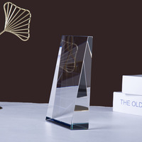 Trophée en verre cristal K9 biseauté vierge en gros, personnalisable avec logo et photo pour cadeaux d'affaires et souvenirs