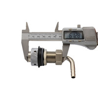 Tige de bière pression G5/8 "avec écrou et queue pour distributeur de robinet de bière Homebrew 100mm/ 130mm/ 55mm