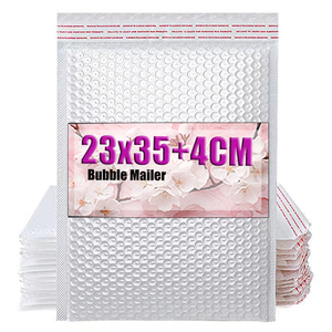 Logo Printed Pearl Film Bubble Mailers Durable Waterproof Padded Shipping Bags Factory Supply - Product Image 1