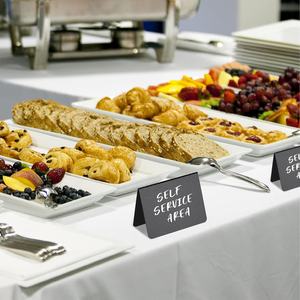 HQ acrylique Mini <span class=keywords><strong>tableau</strong></span> noir signe noir acrylique <span class=keywords><strong>nom</strong></span> lieu titulaire Mini table <span class=keywords><strong>tableau</strong></span> noir signes pour boulangerie buffet étiquettes de détail - Product Image 1