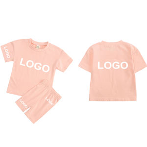 1-13 anni di moda estiva set di abbigliamento per bambine e bambine vestiti carini da ragazzo e da donna 2 pezzi set di pantaloncini da ciclismo in cotone per ragazze - Product Image 6