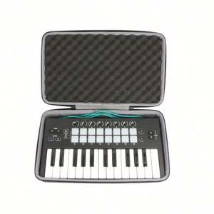 Estuche Rígido de Transporte para Teclado Controlador MIDI de 25 Teclas, Bolsa de Transporte de Espuma Densa para Órgano Electrónico, Protección Resistente - Product Image 1