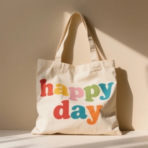 Sacs fourre-tout en sergé de coton OEM pour courses, avec logo imprimé personnalisé, couleurs sur mesure, toutes saisons, origine américaine - Product Image 6