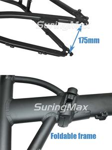 Marco de <span class=keywords><strong>bicicleta</strong></span> eléctrica de aleación de aluminio de alto paso para nieve, marco de <span class=keywords><strong>bicicleta</strong></span> eléctrica plegable de 20 pulgadas - Product Image 4