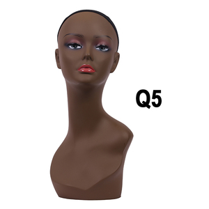 Tête de Mannequin Femme en PVC de Haute Qualité, Colorée, avec Perforation pour Perruques, pour Présentation de Perruques, 20 cm - Product Image 5