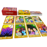Feuille d'or personnalisée Tarot arabe africain Tarot Deck papier Oracle Logo brodé imprimé Guide emballé Kit de cartes de Tarot et oracle