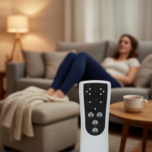 Masseur de jambes chauffant à compression d'air, enveloppes pour mollets avec contrôleur portable pour la circulation, le soulagement des gonflements et de la douleur - Product Image 2